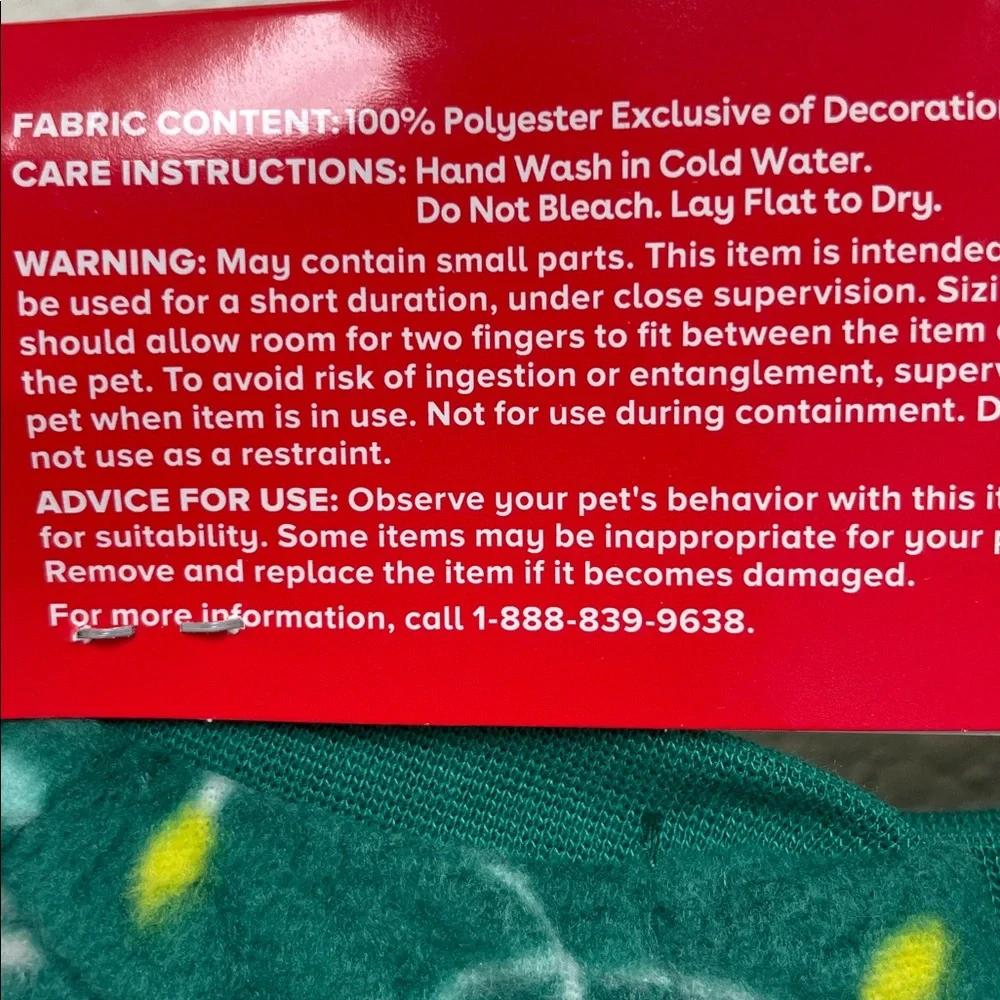 Merry & Bright Medium Dog Fleece Green PJ’s Pajamas with Paw Prints